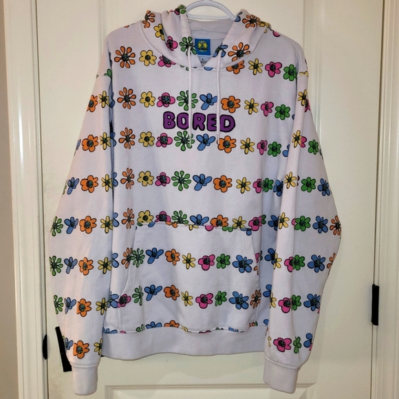 TEENAGE Bored Flowers Hoodie - Picture 1 of 2